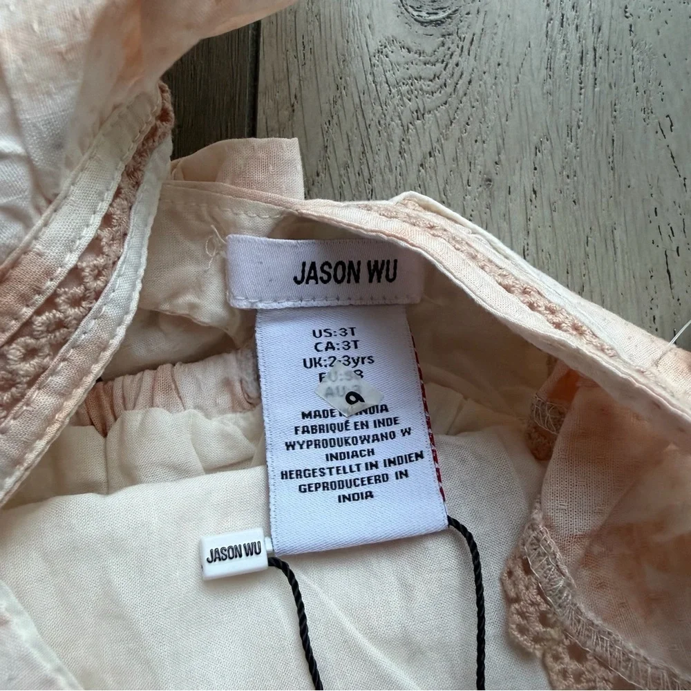 Jason Wu Kids' Light Peach Ruffle Blouse
